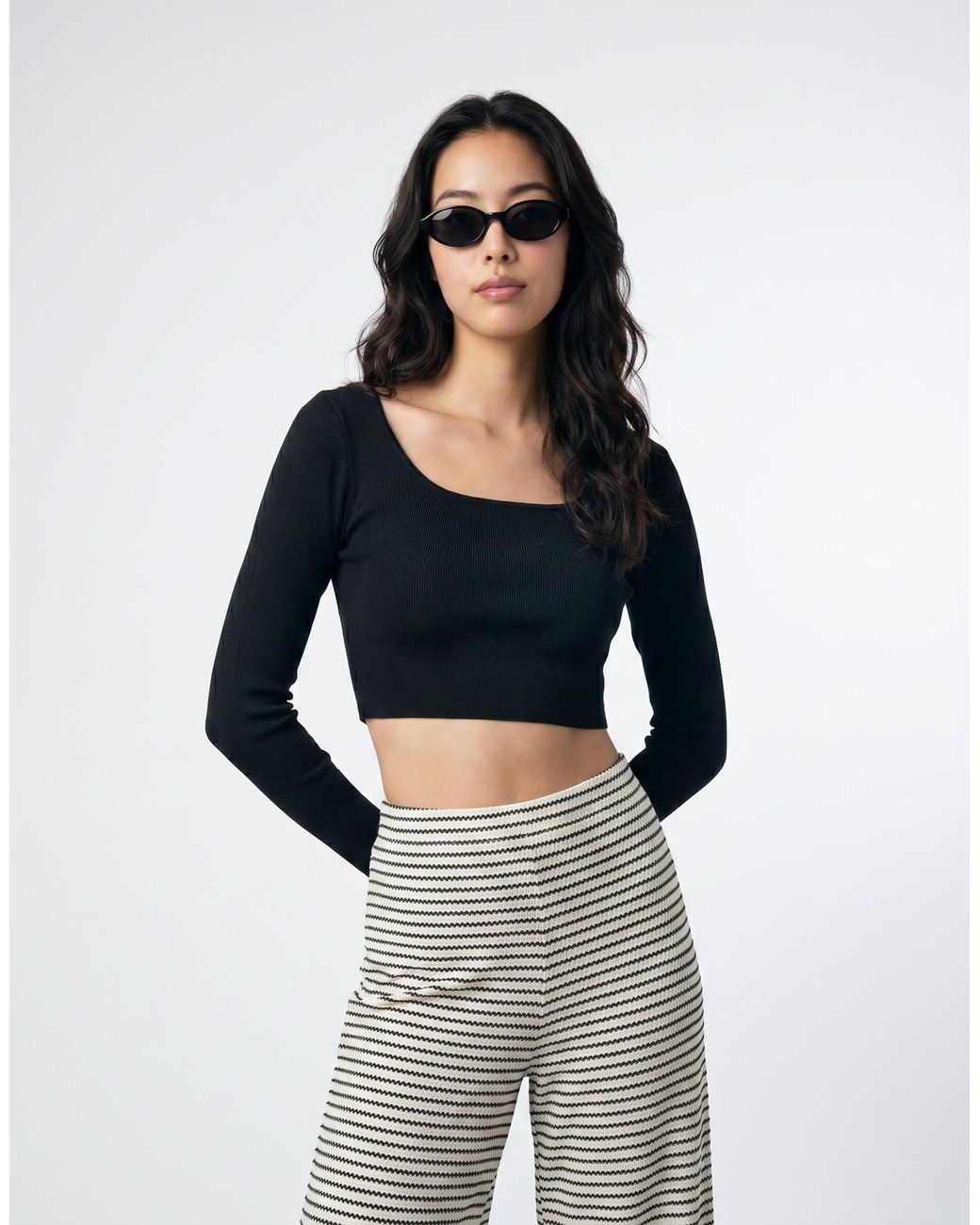 Moony Mood Black Blouse Delvi