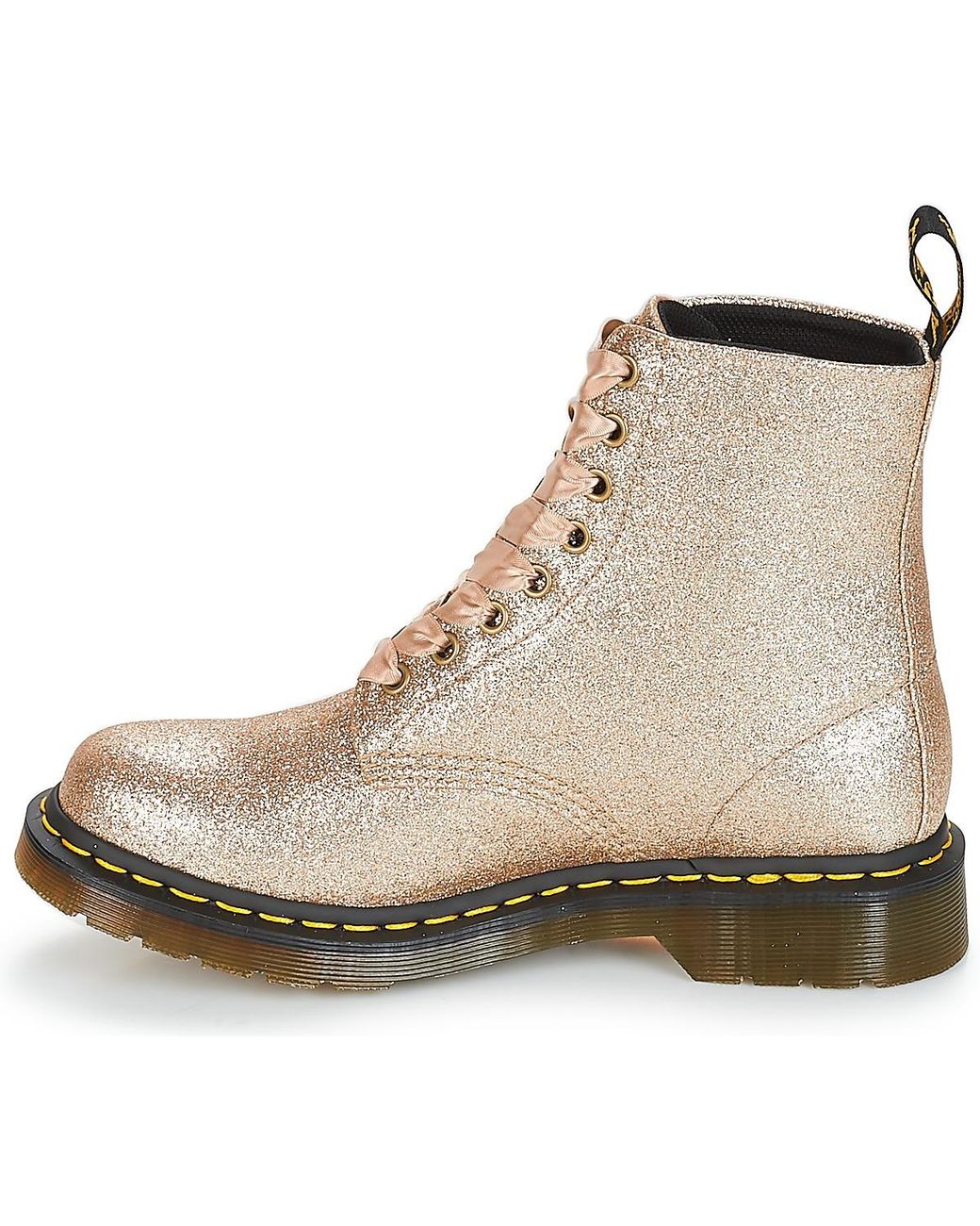 Dr. Martens 1460 Pascal Glitter Women's Mid Boots In Gold in Metallic |  Lyst UK