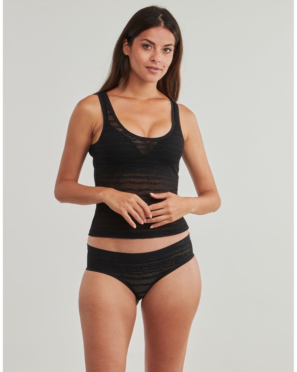 Sloggi Black Shorts Free Evolve Hipster Lace