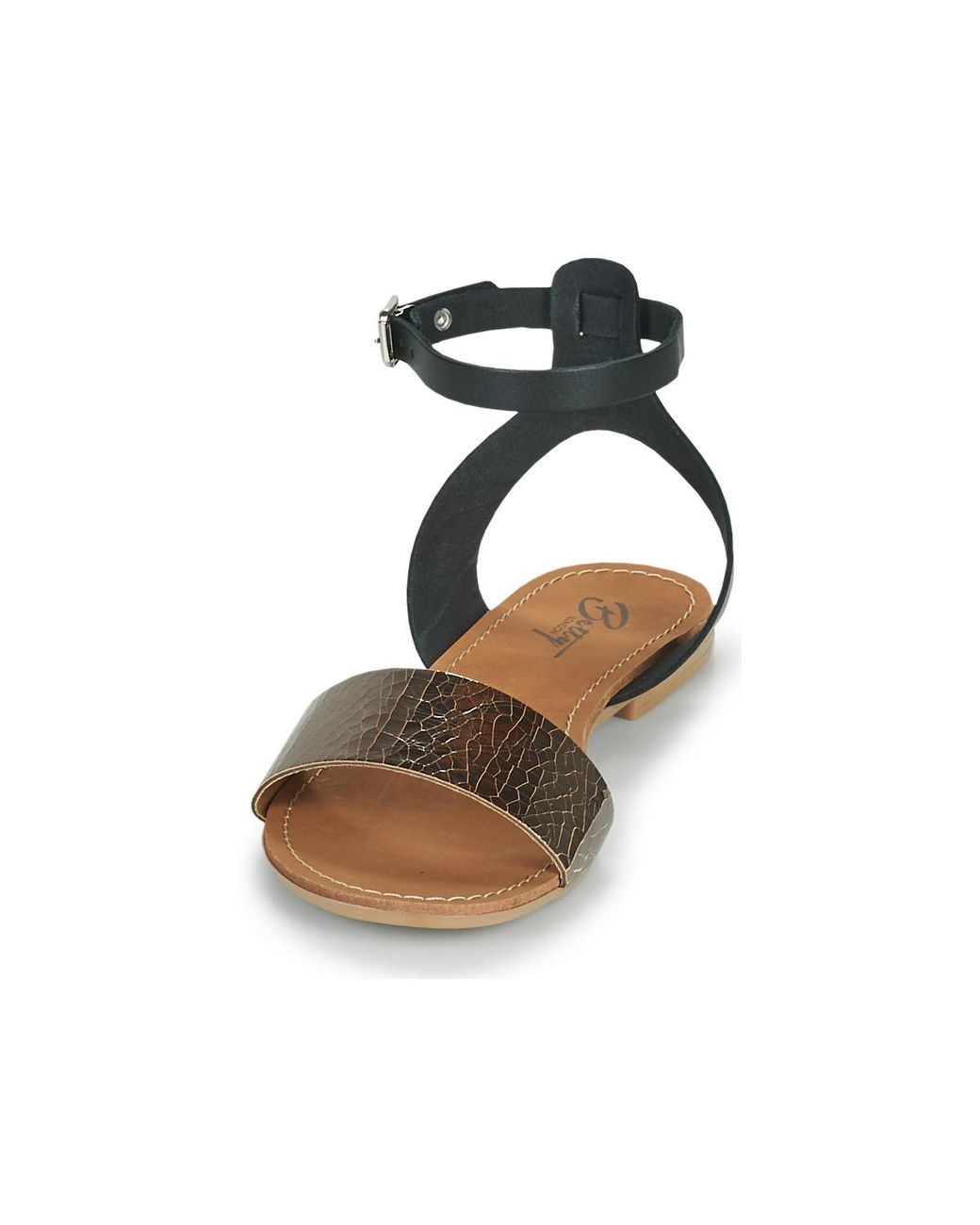 Betty London Metallic Flat Sandals Gimy
