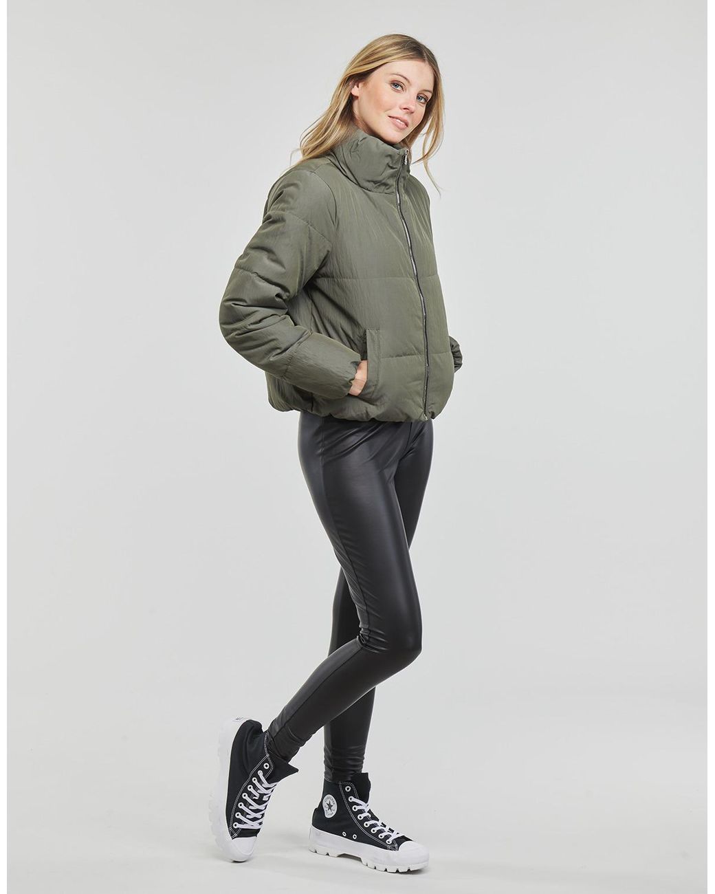 Only Onlnewdolly Corduroy Puffer Otw Noo 15304768 Hedge Green Colour Light Green