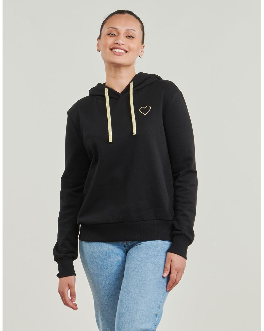 ONLY Black Hoodies Onlnoli