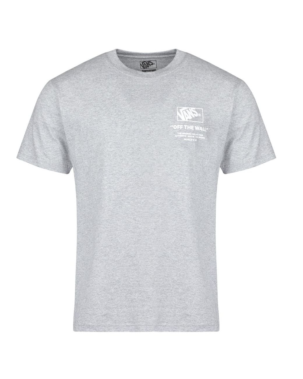 Vans Gray T Shirt Stacked Hi Ss Tee for men