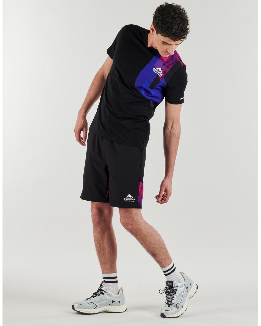Helvetica Black Shorts Denis for men