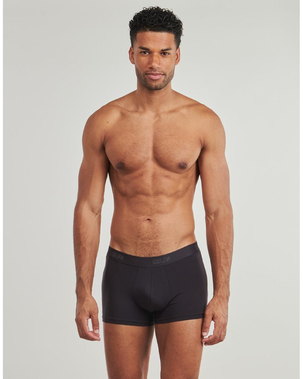 Sloggi Black Boxer Shorts Slg Base Trunk C2p for men