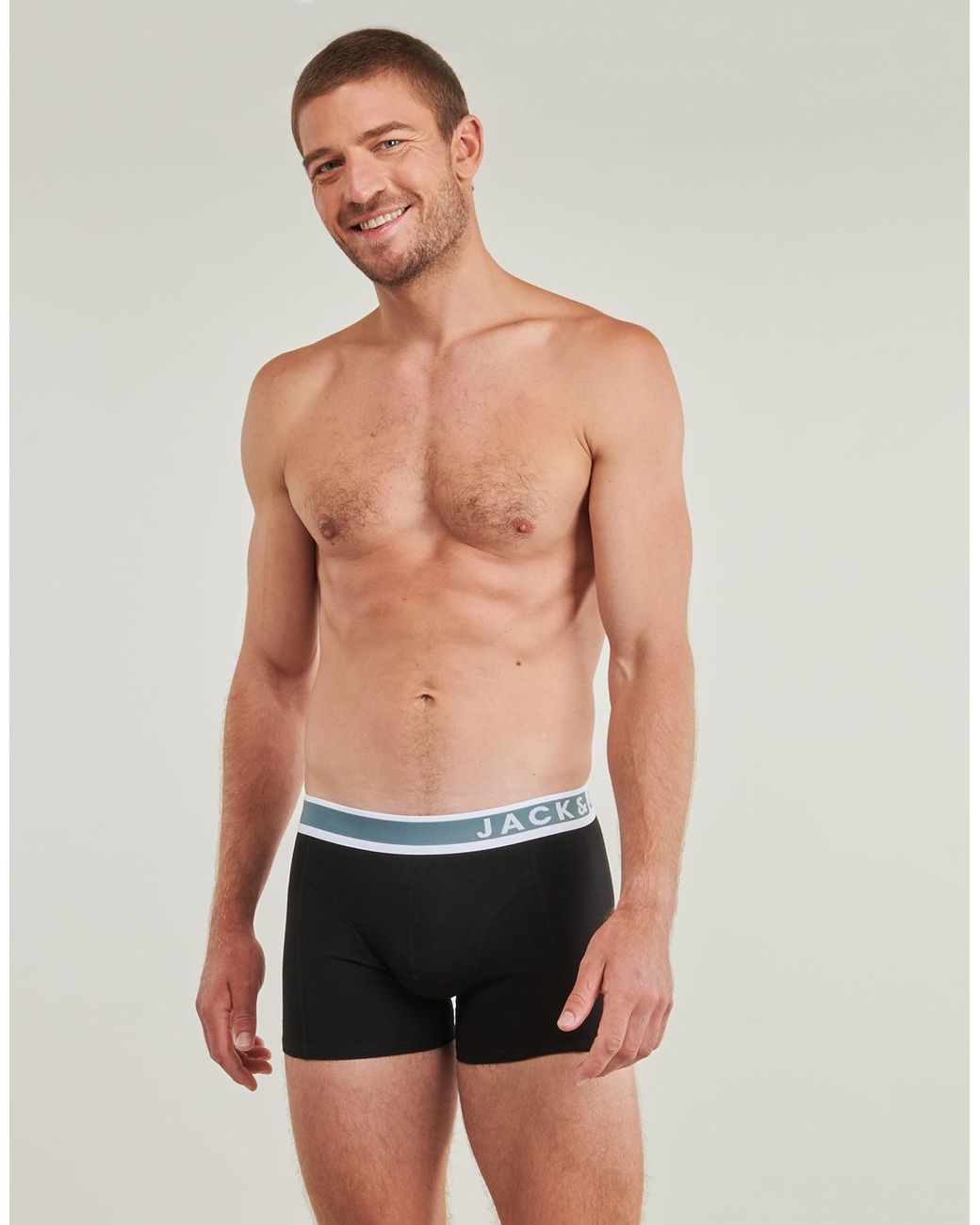 Jack & Jones Black Boxer Shorts Jaceaston X3 for men