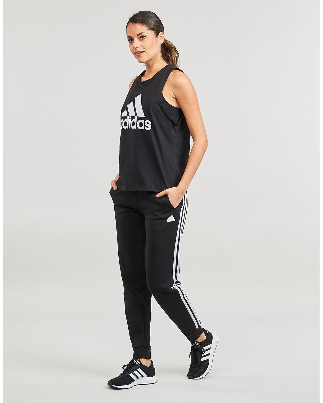 Adidas Black Tops / Sleeveless T-shirts W Bl Tk