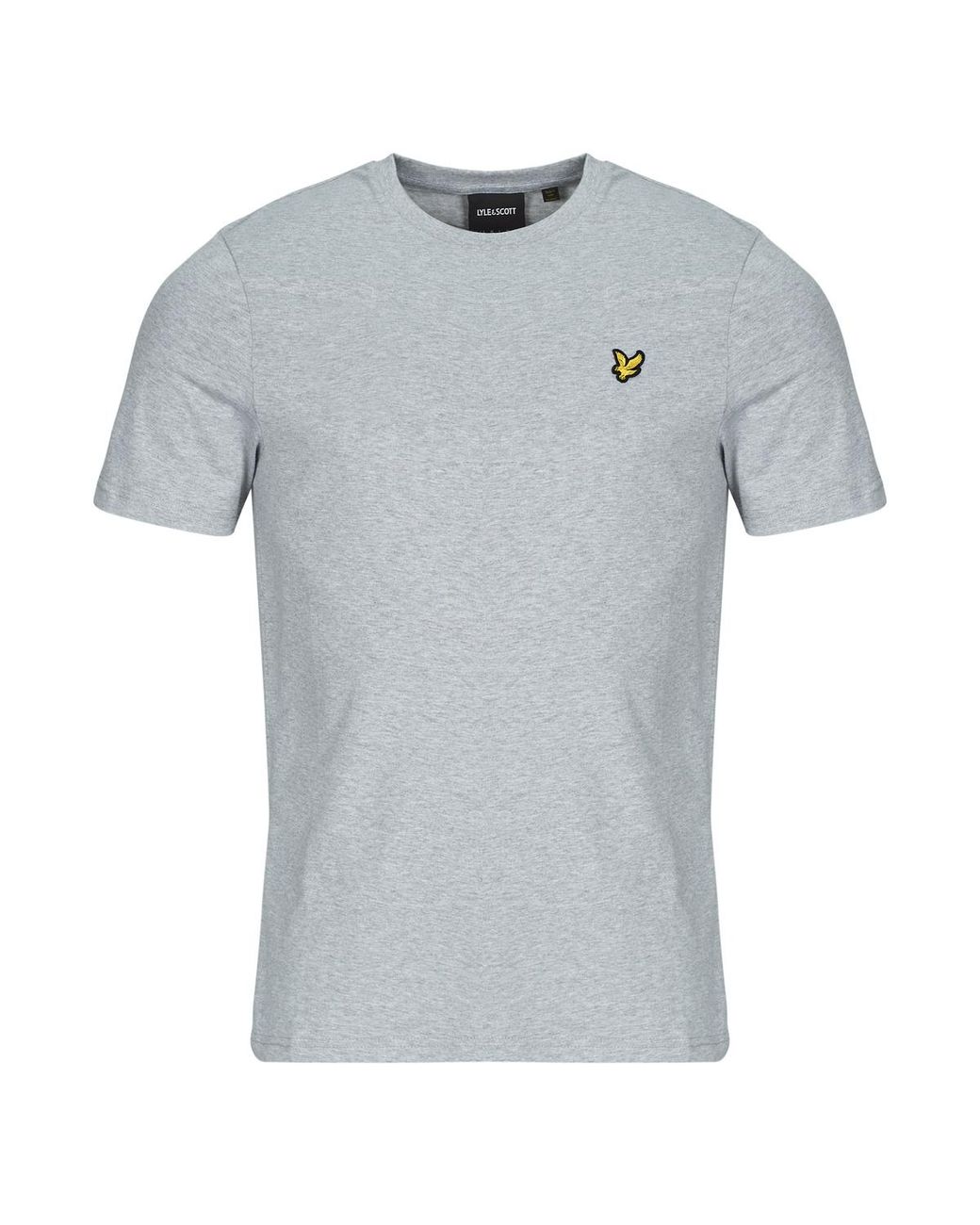 Lyle & Scott Gray T Shirt Plain T-shirt for men