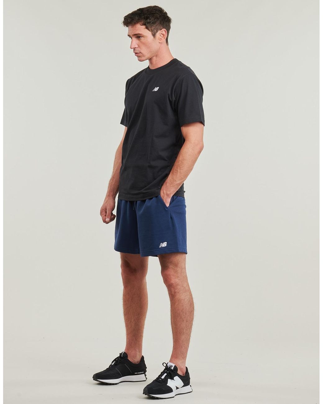 New Balance Black Sport Essentials Logo Printed T-Shirt for men