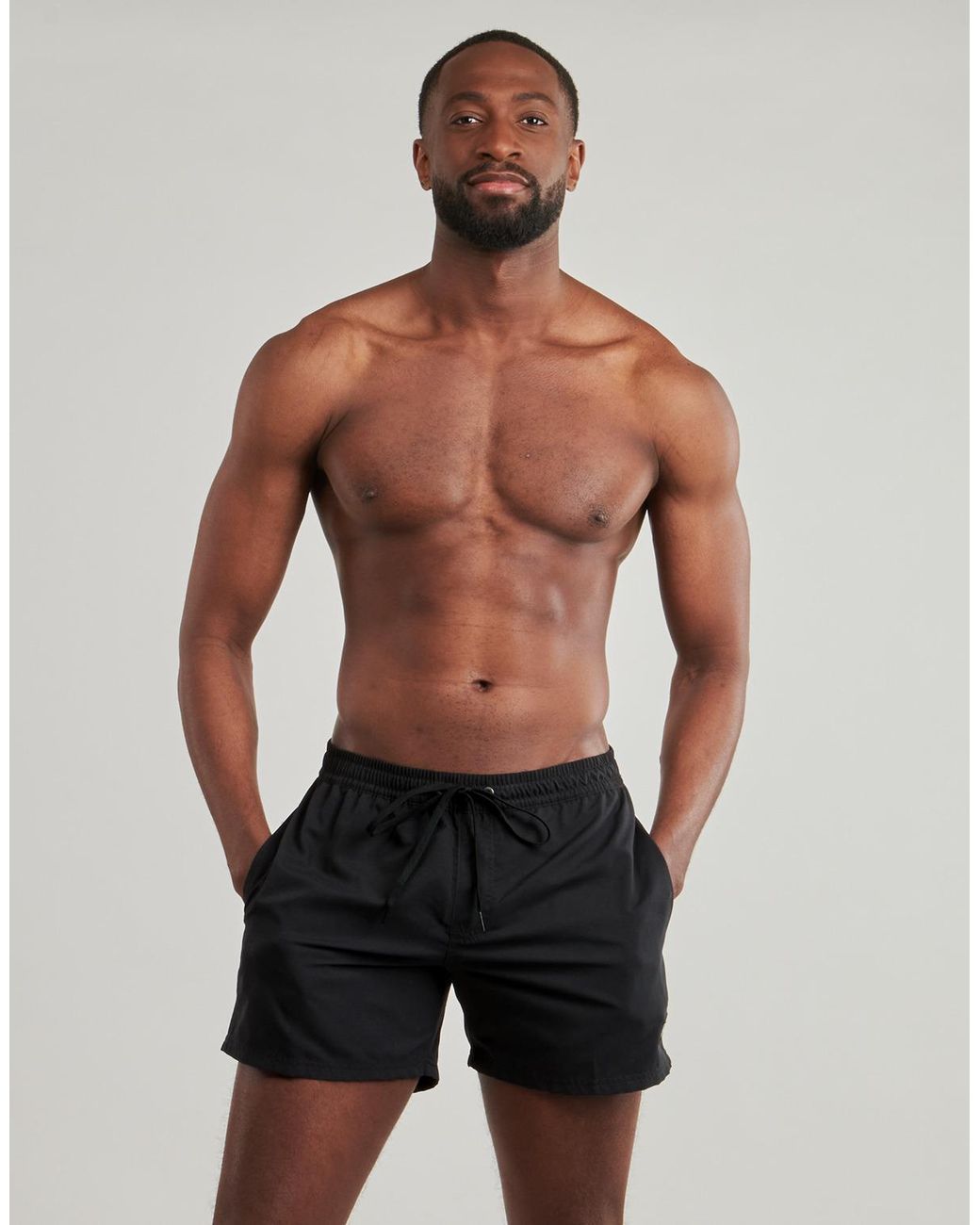 Quiksilver Black Trunks / Swim Shorts Everyday Solid Volley 15 for men