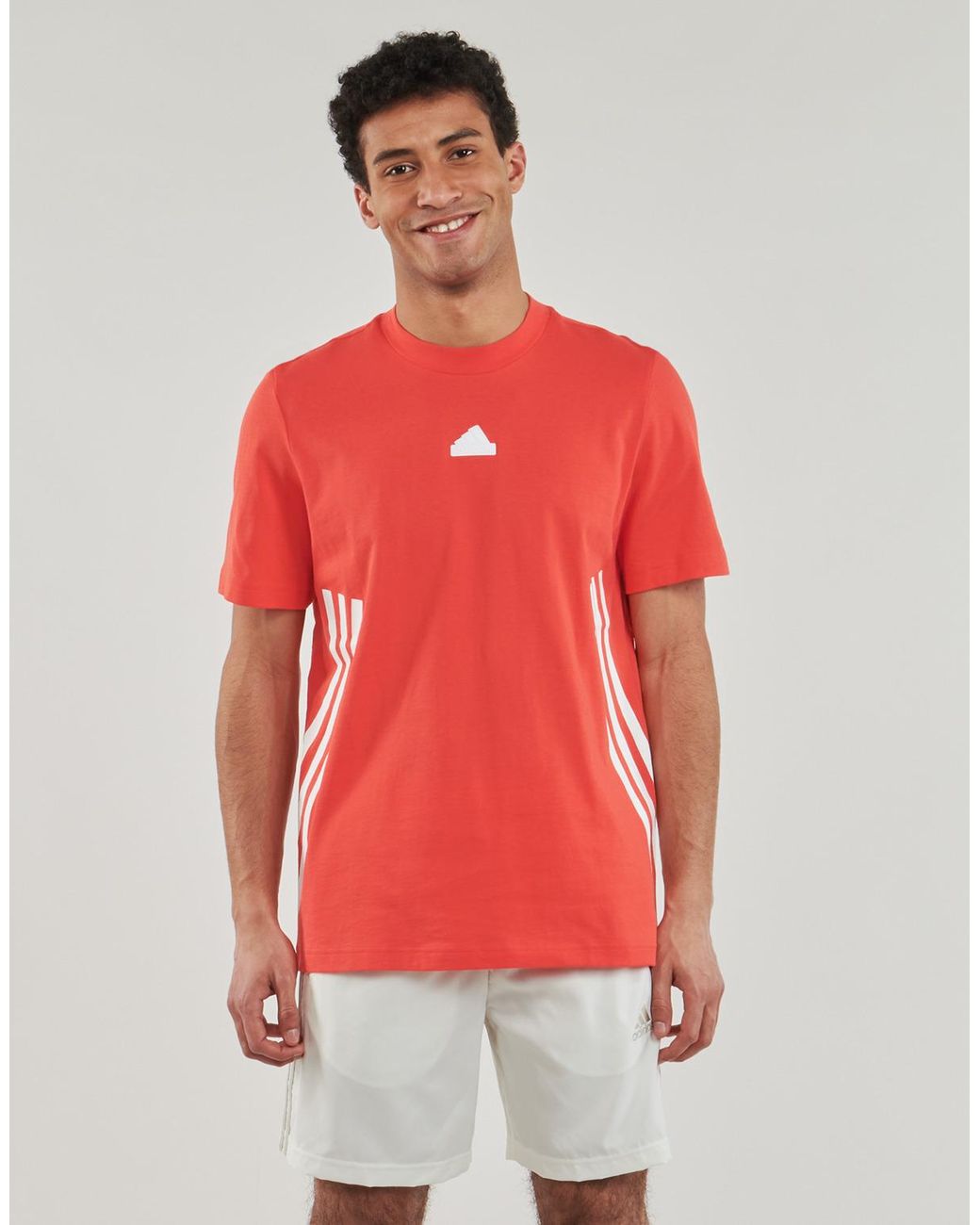 Adidas Red T Shirt M Fi 3s Reg T for men