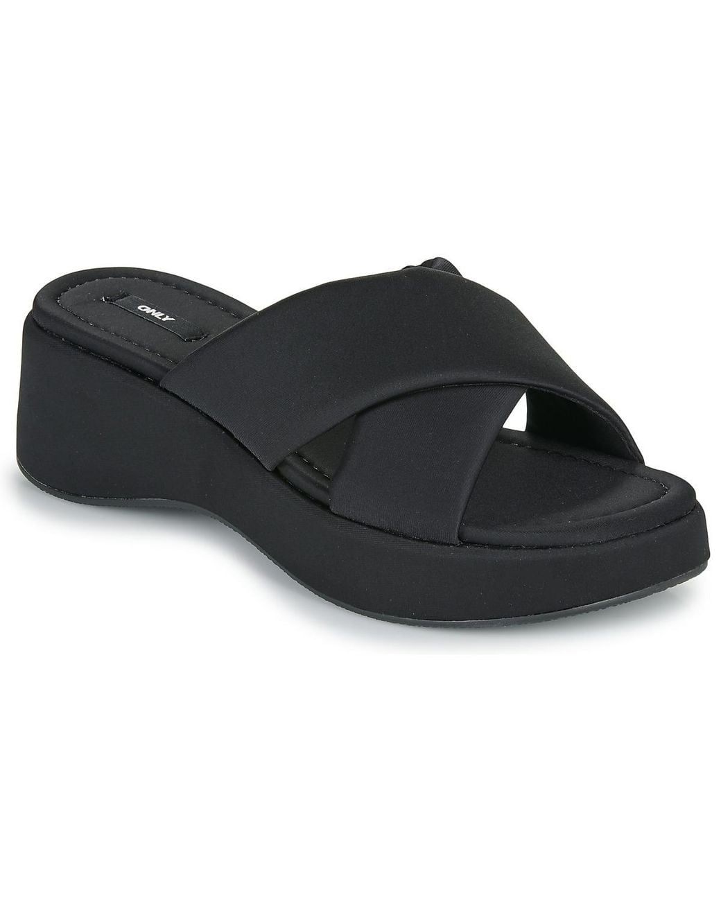 ONLY Black Mules / Casual Shoes Onlmorgan-3 Cross Strap Sandal