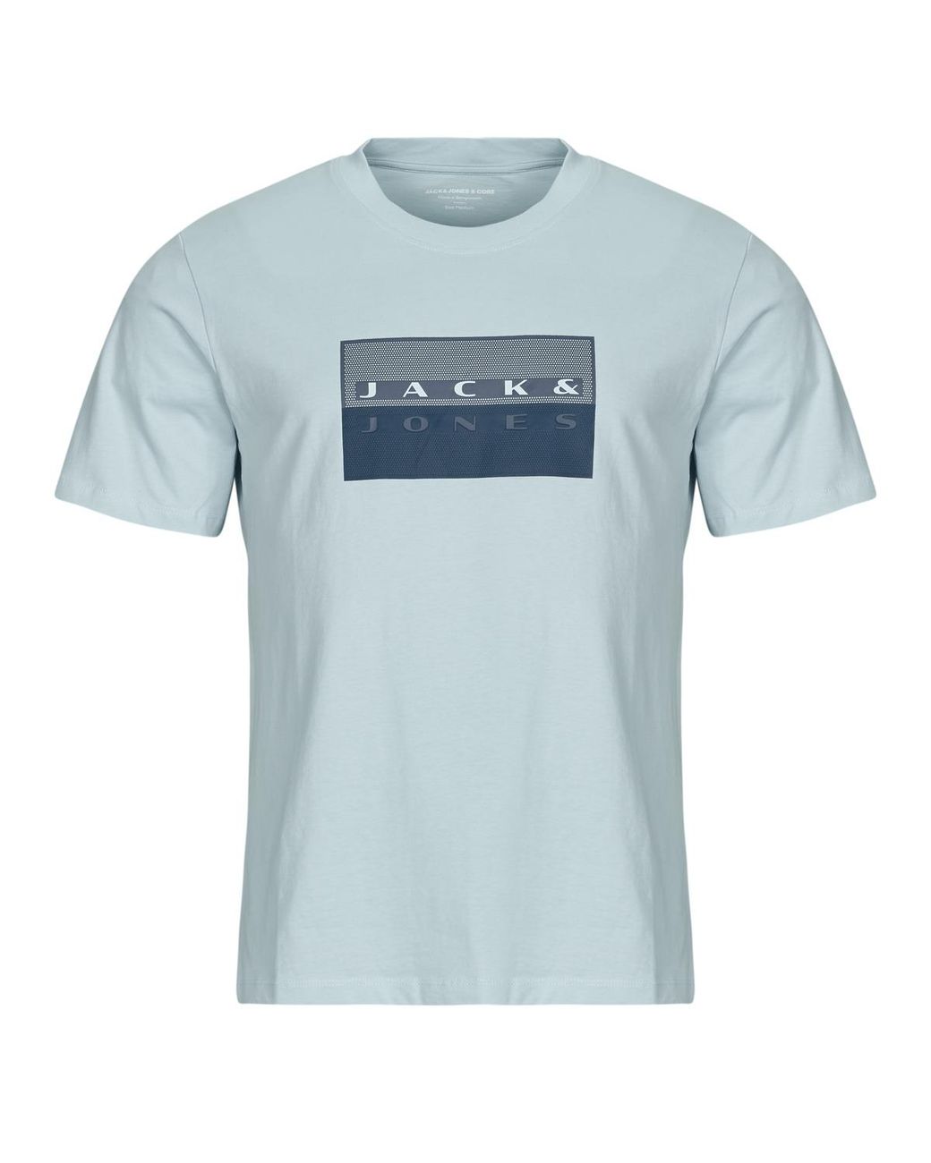 Jack & Jones Blue T Shirt Jcofusion Dots Print for men