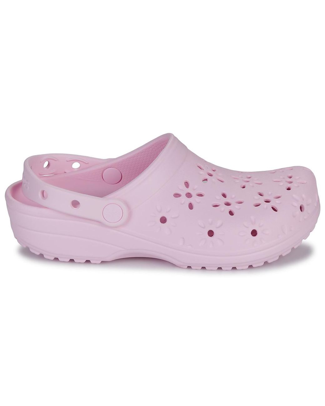 CROCSTM Purple Clogs (shoes) Classic Floral Cut Out Clog