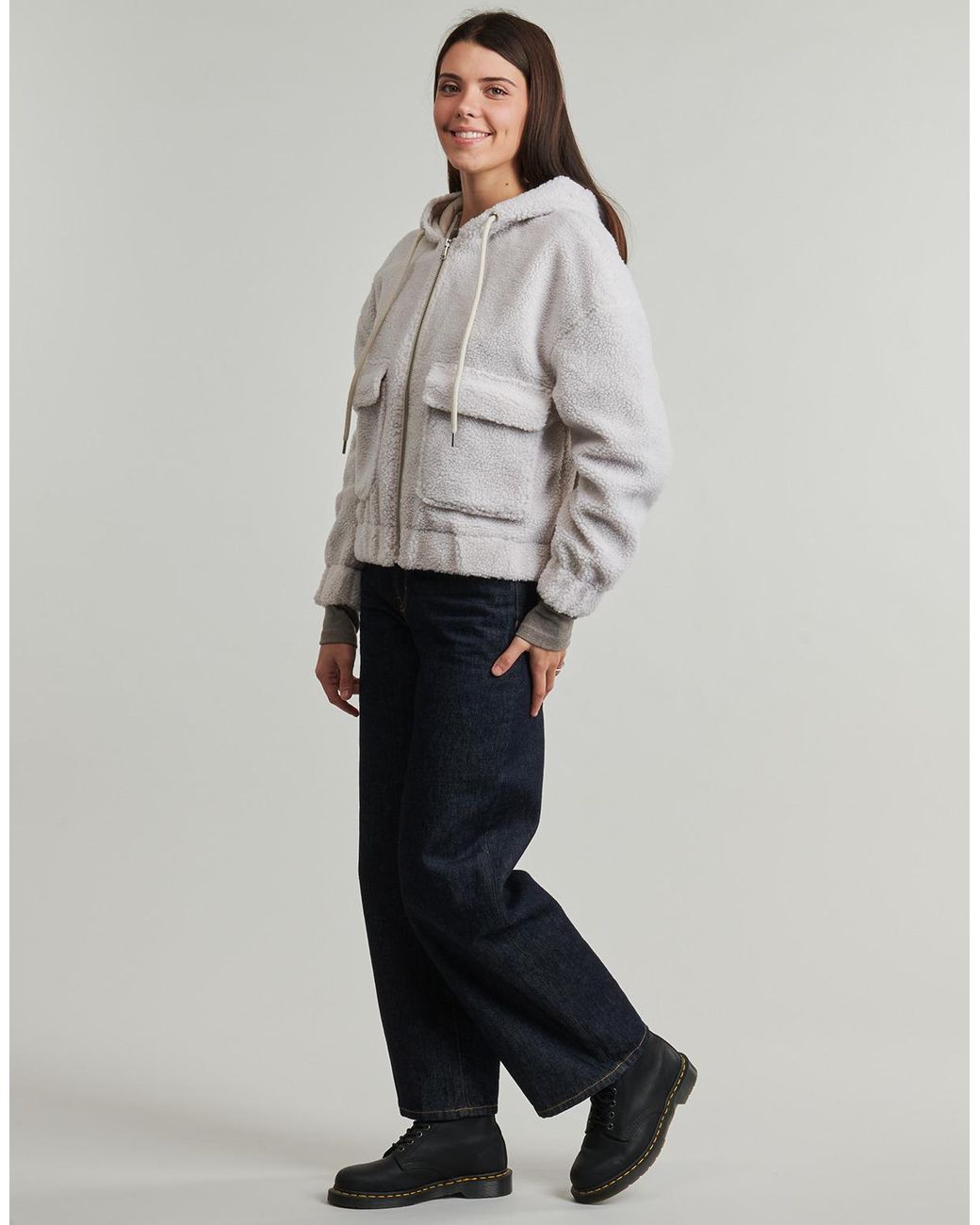 ONLY Gray Jacket Onltanja Teddy