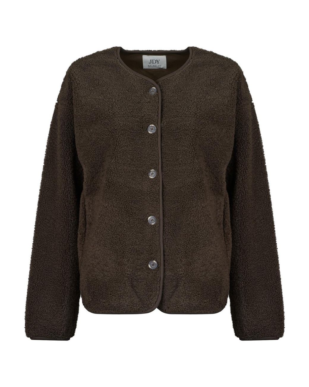 Jdy Black Jacket Tella L/s Teddy