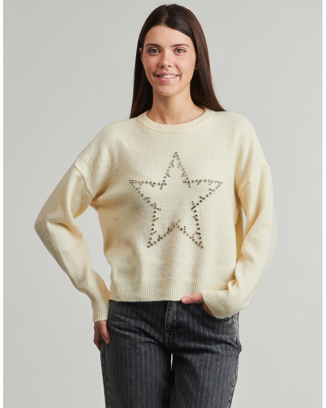 ONLY White Sweater Onlrenata