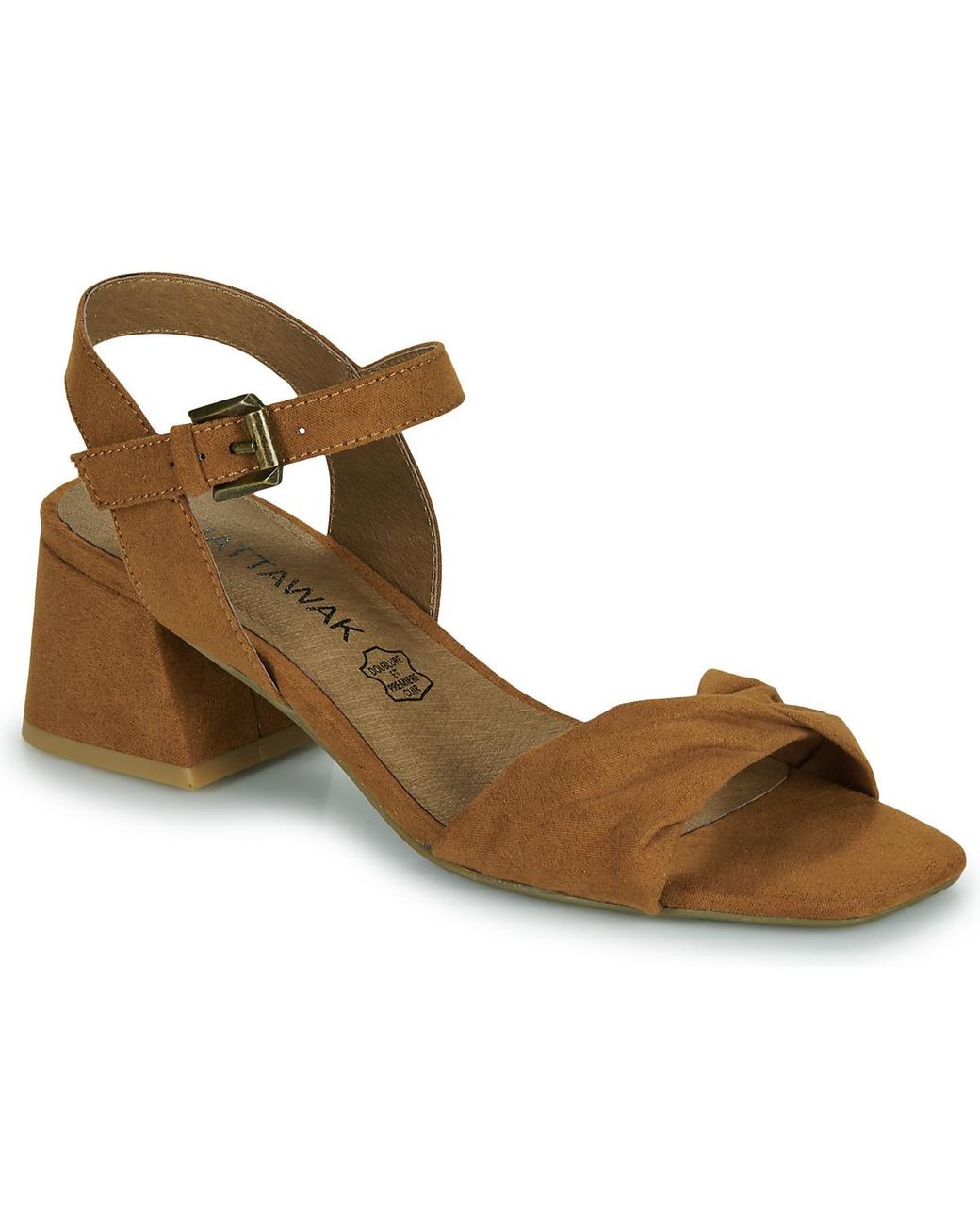 Chattawak Brown Heeled Sandals Lorena