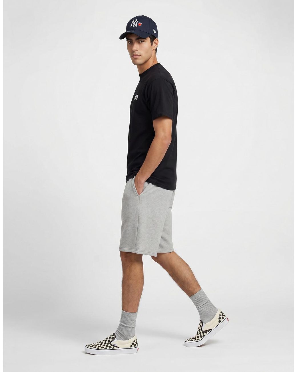 Vans Black T Shirt Double Standard Ss Tee for men