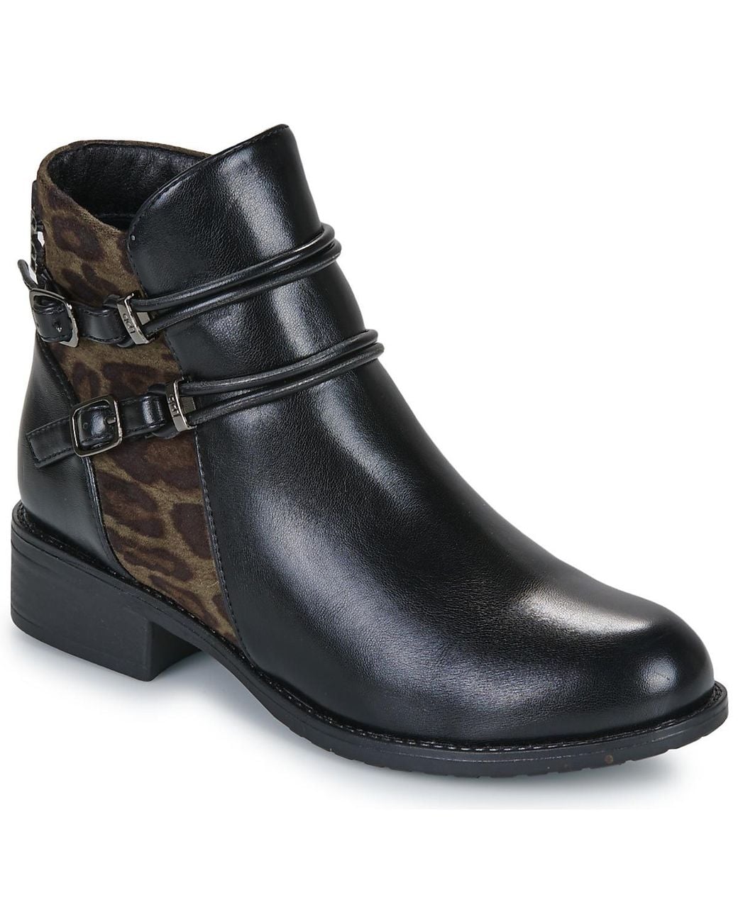 Les Petites Bombes Black Mid Boots Maram