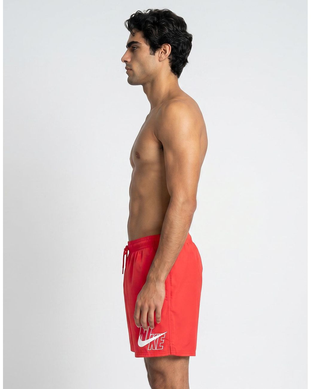 Nike Red Trunks / Swim Shorts 5'' Breaker Logo for men