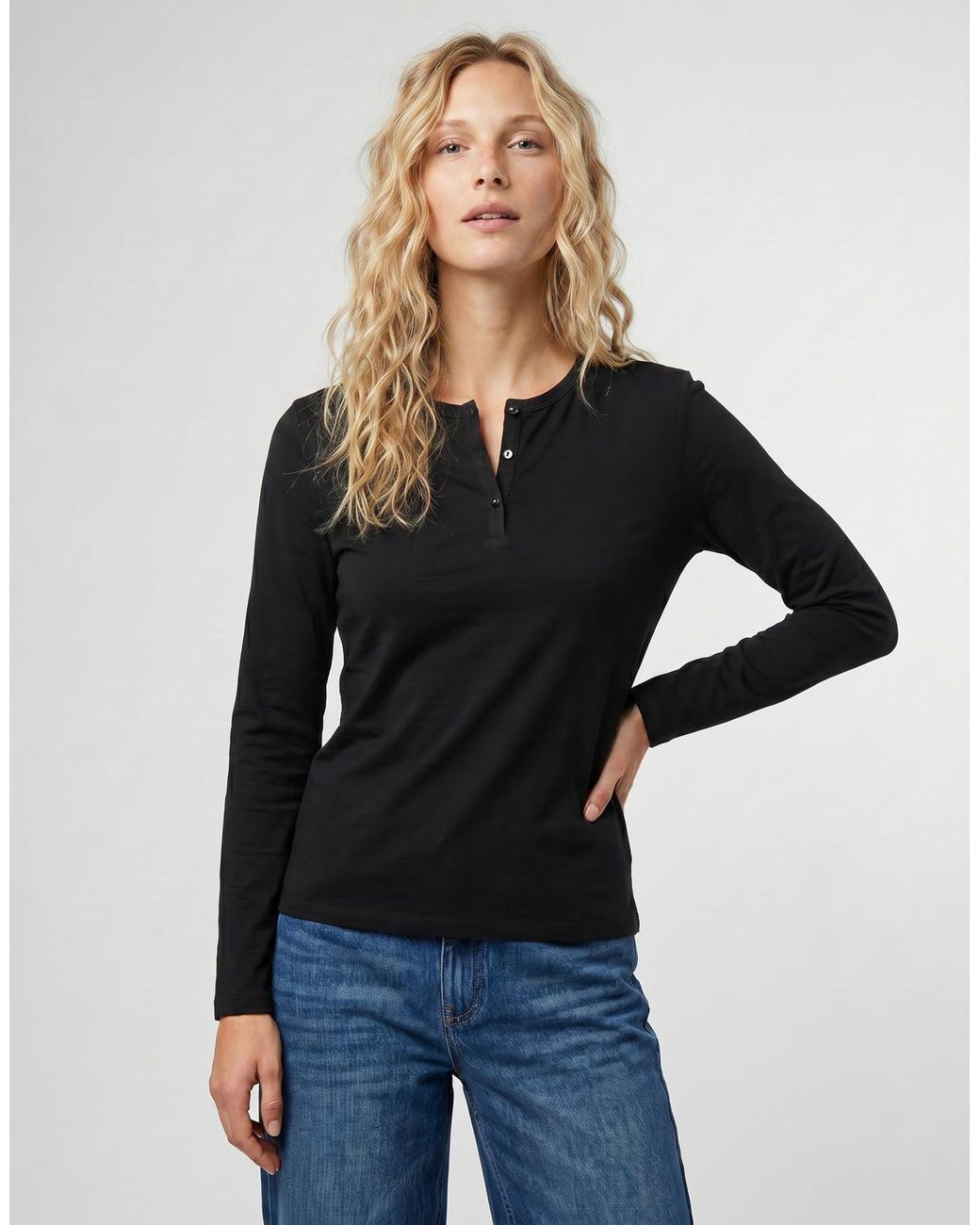 BOTD Black Long Sleeve T-shirt Ebiscol