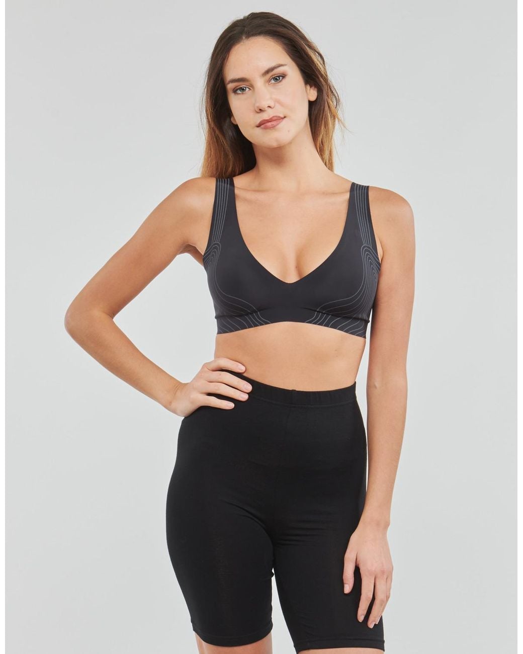 Sloggi Black Zero Feel Triangle Bras And Bralettes
