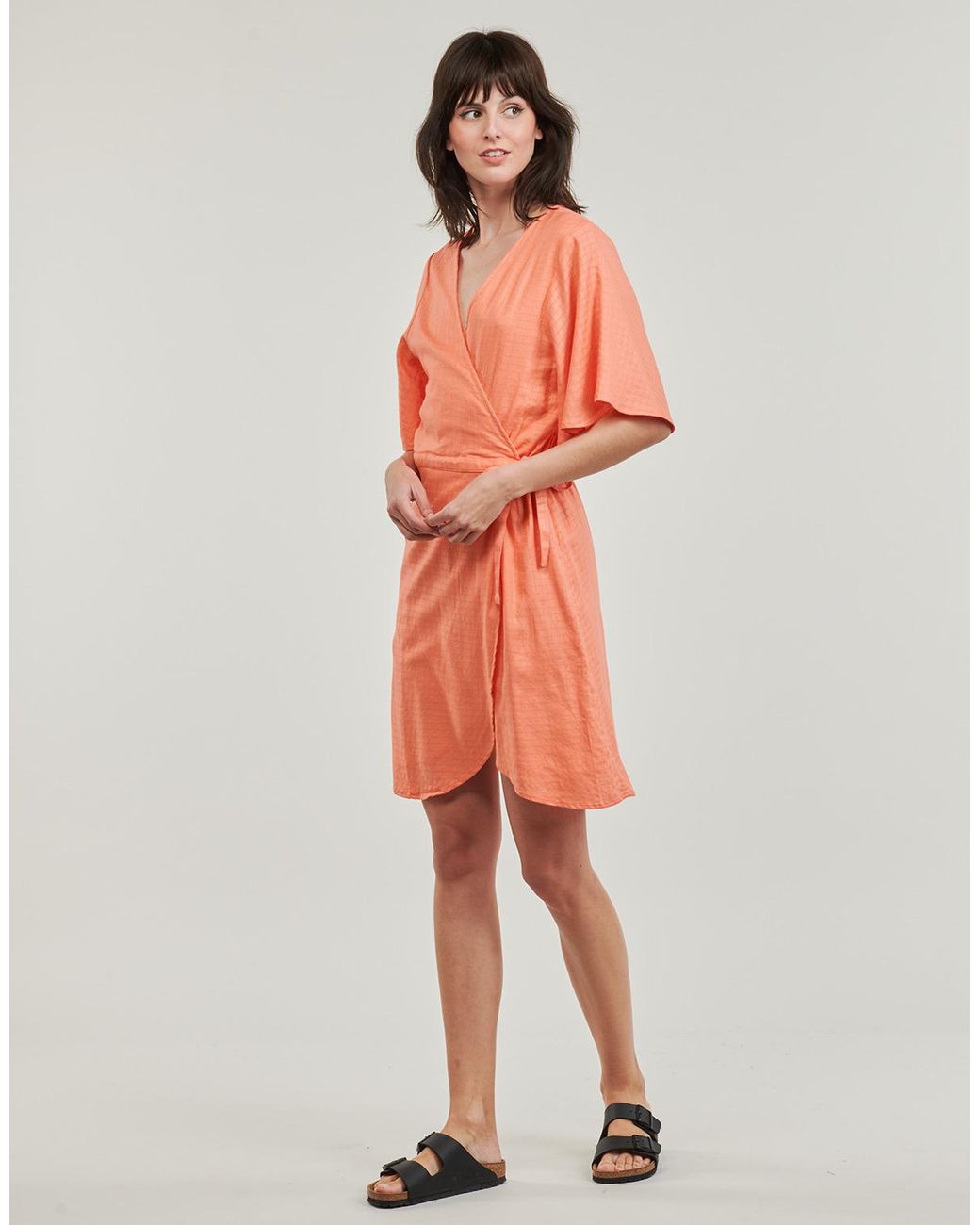 Rip Curl Orange Dress Ibiza Wrap Dress