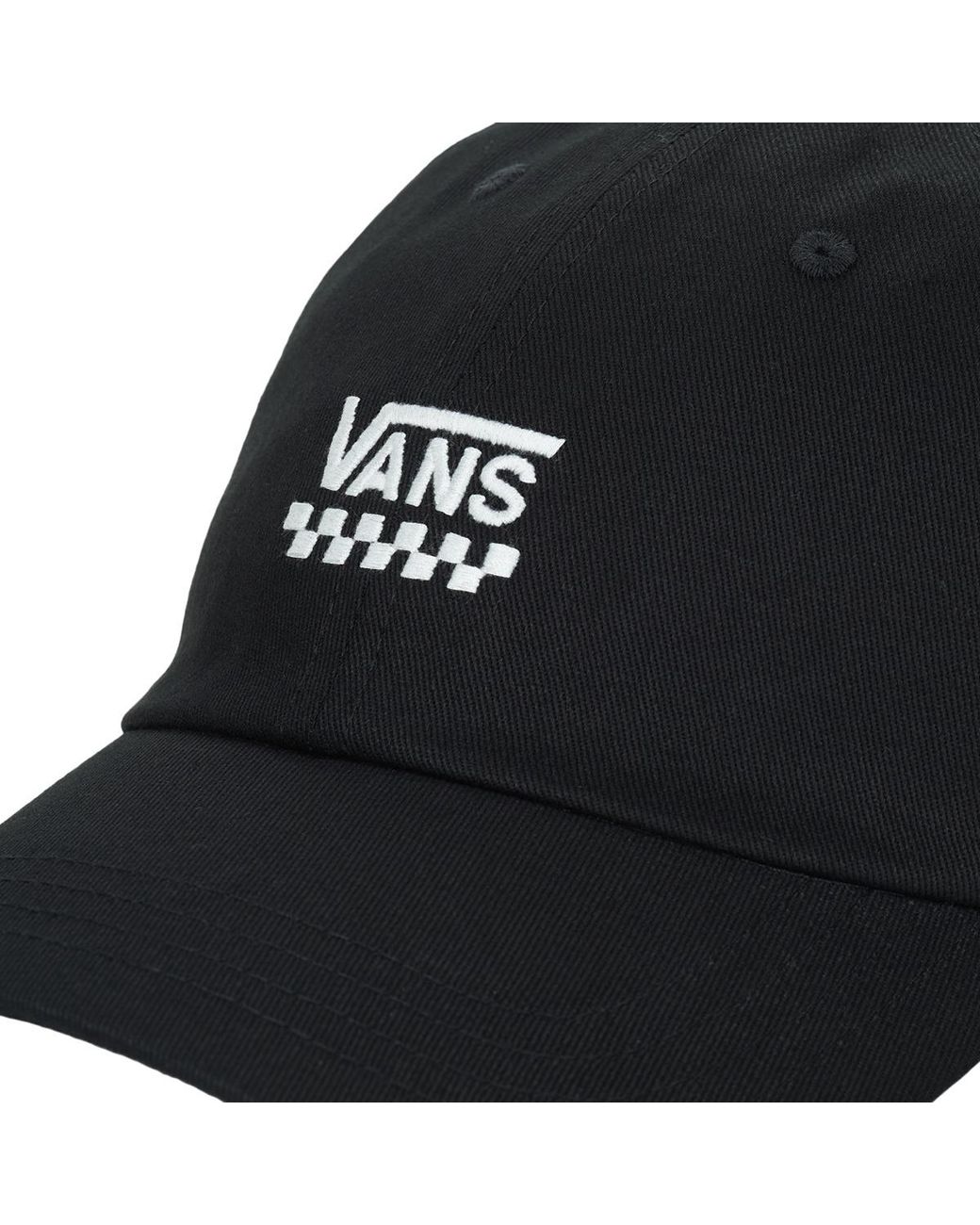 Vans Black Cap Court Side Curved Bill Jockey