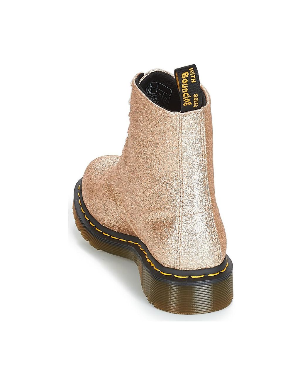 Dr. Martens 1460 Pascal Glitter Women's Mid Boots In Gold in Metallic |  Lyst UK
