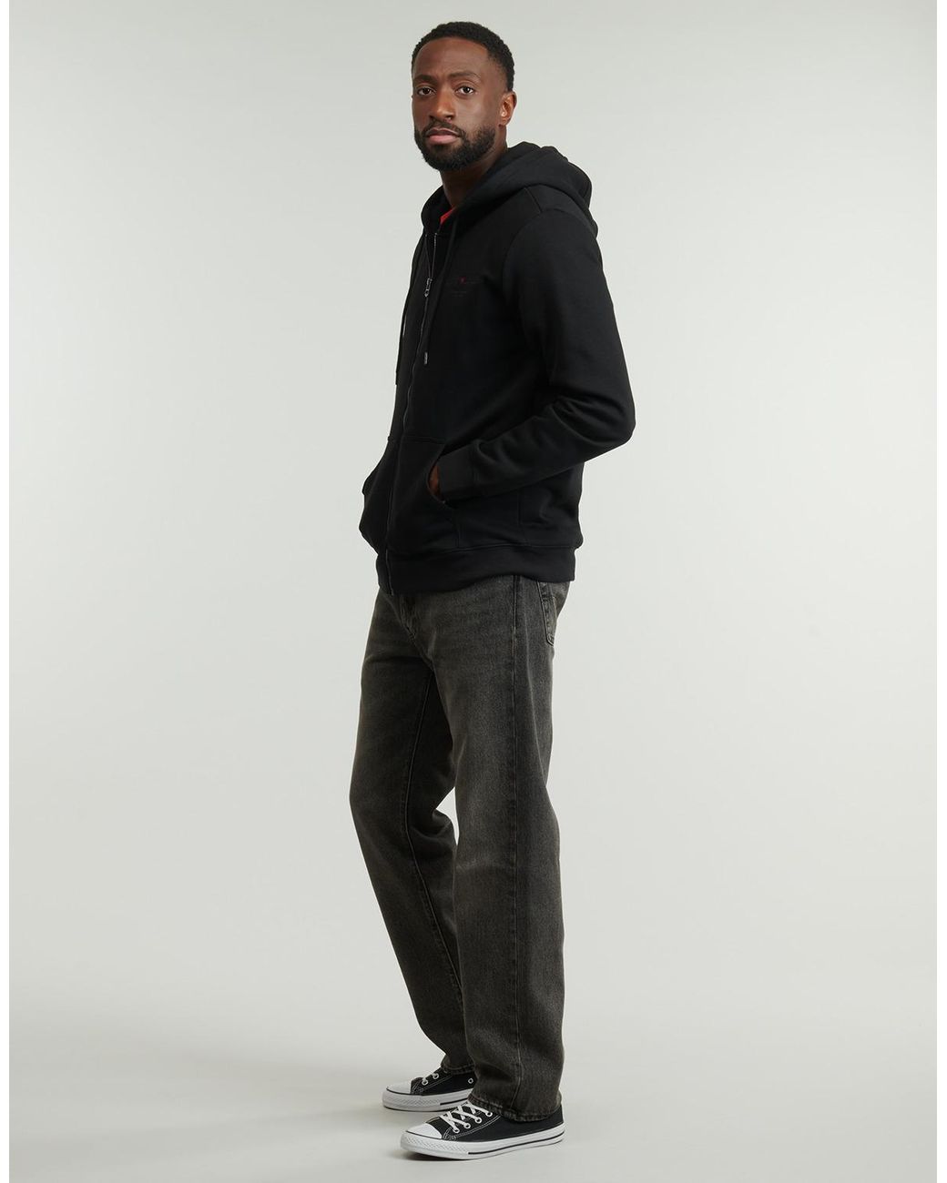 Teddy Smith Black Hoodies Giclass Jim Hz for men