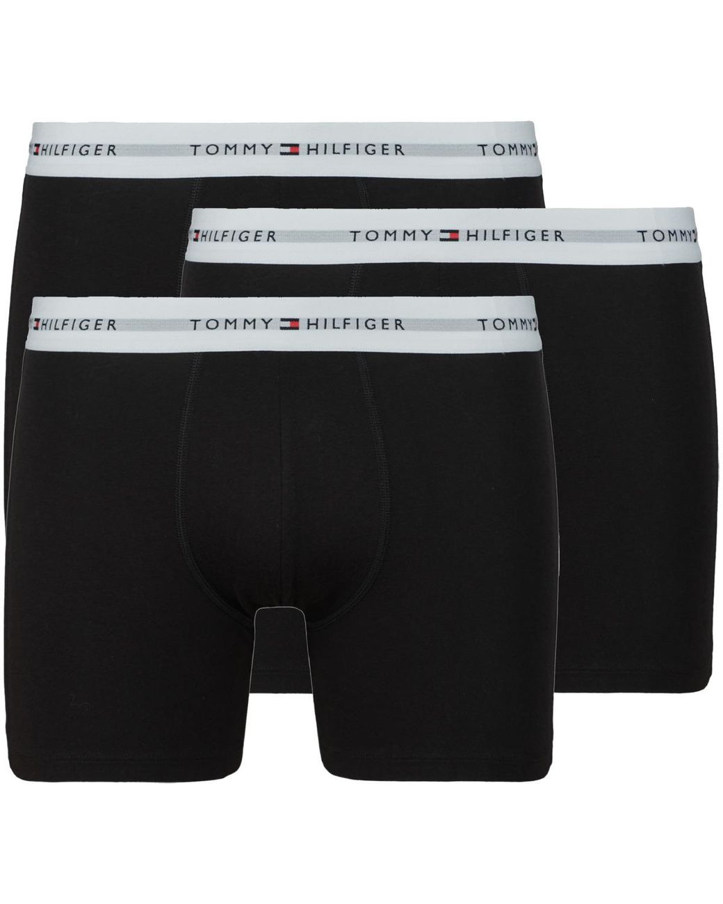 Tommy Hilfiger Black Boxer Shorts 3p Boxer Brief Wb for men