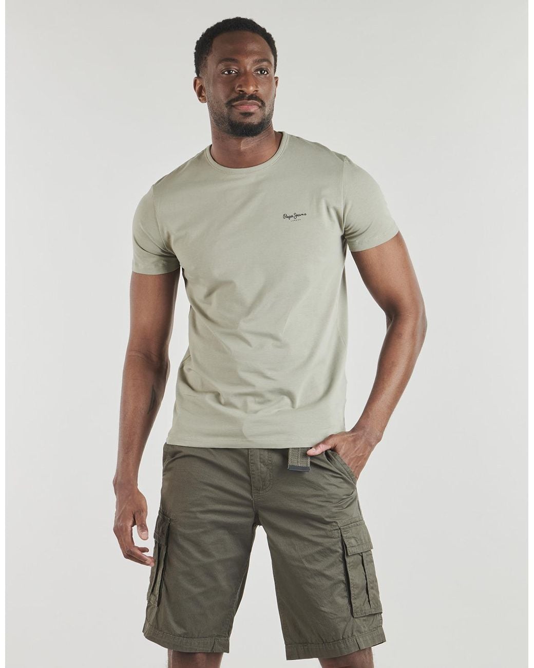 Pepe Jeans Green T Shirt Original Basic 3n for men