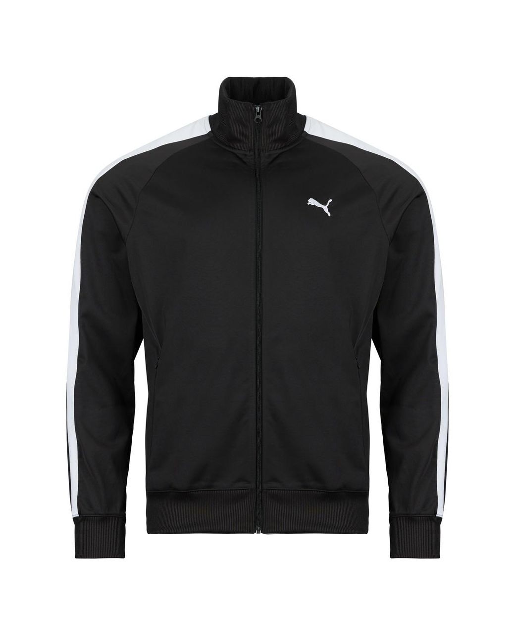 PUMA Black Tracksuit Jacket Ess T7 Poly Track Jacket for men