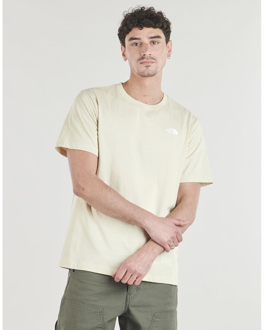 The North Face Yellow T Shirt Evolution Simple Dome Regular Short Sl Summit for men