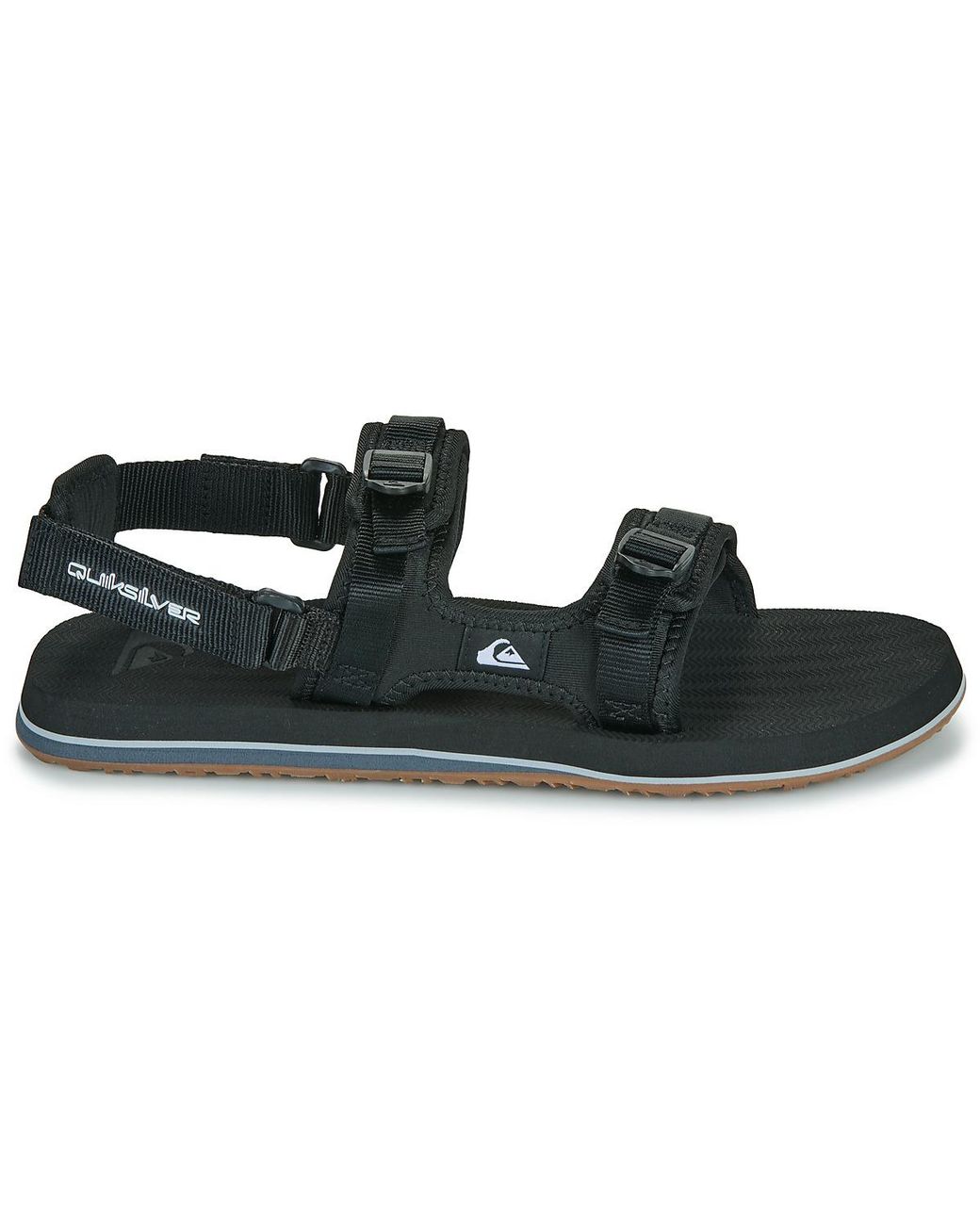 Quiksilver Black Flat Sandals Monkey Caged A/t for men
