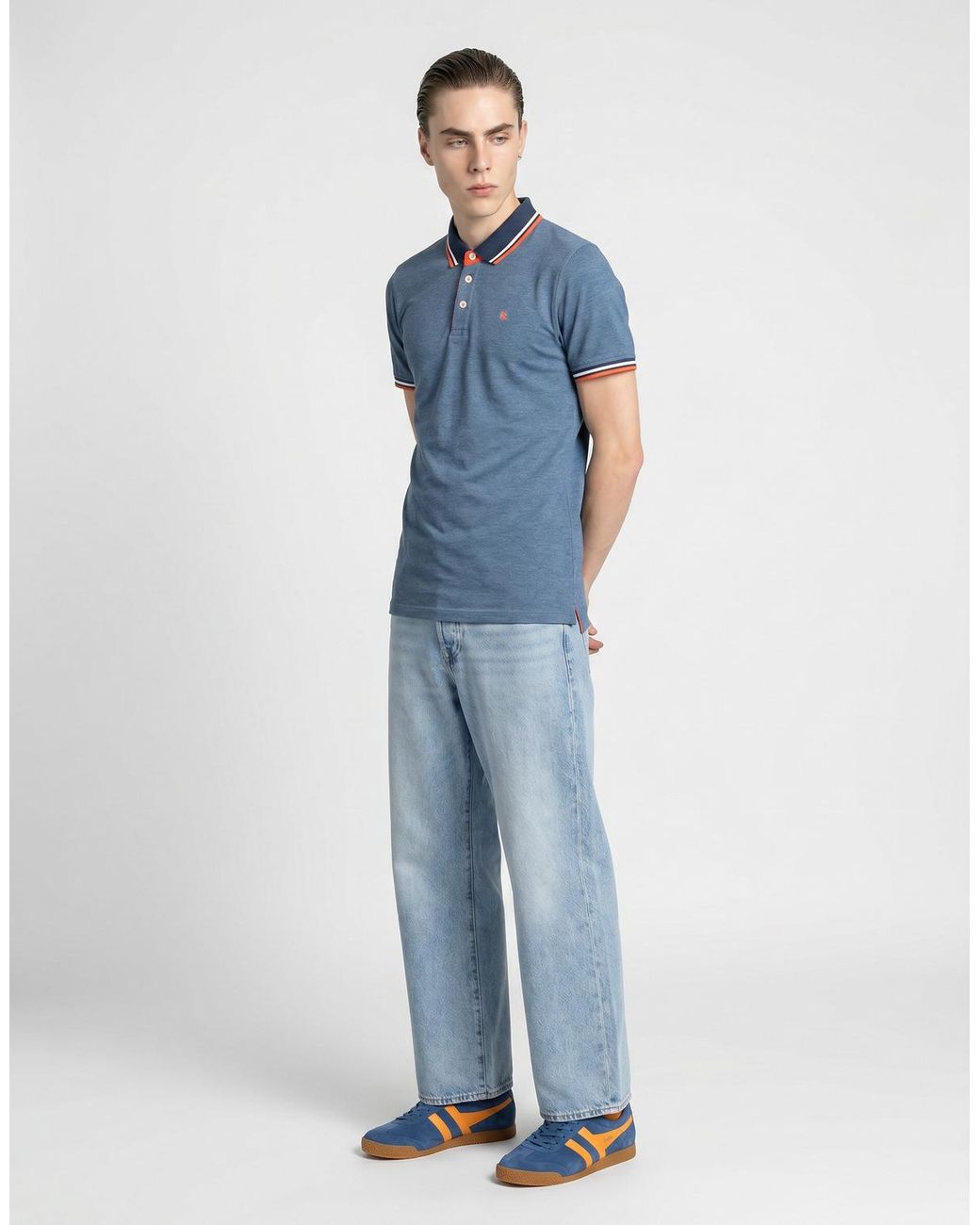 Jack & Jones Blue Jack Jones Jjepaulos Polo Shirt for men