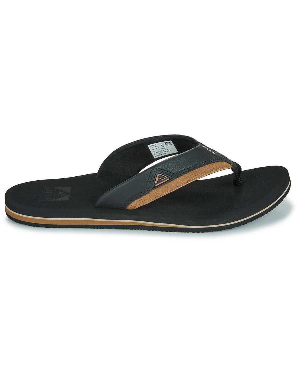 Reef Black Flip Flops / Sandals (shoes) Cushion Dawn for men