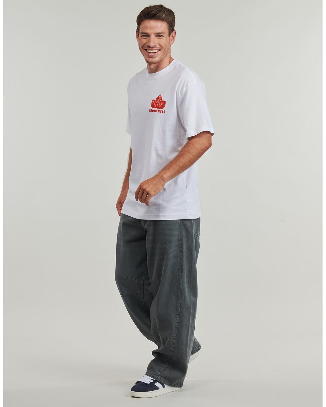 Element White T Shirt Sporting Ss for men