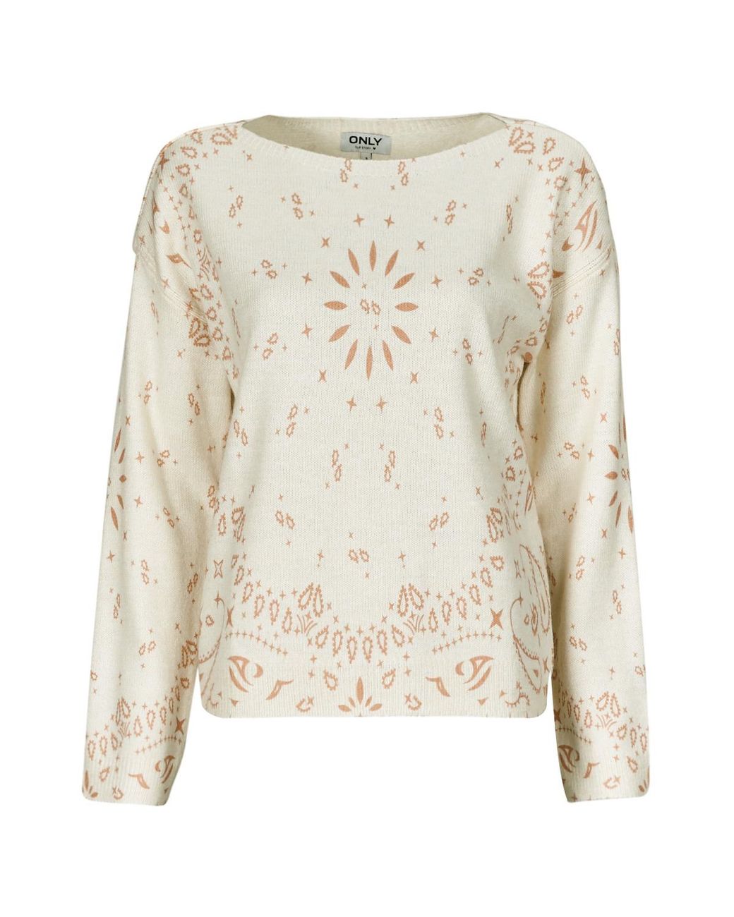 ONLY White Sweater Onlsanne