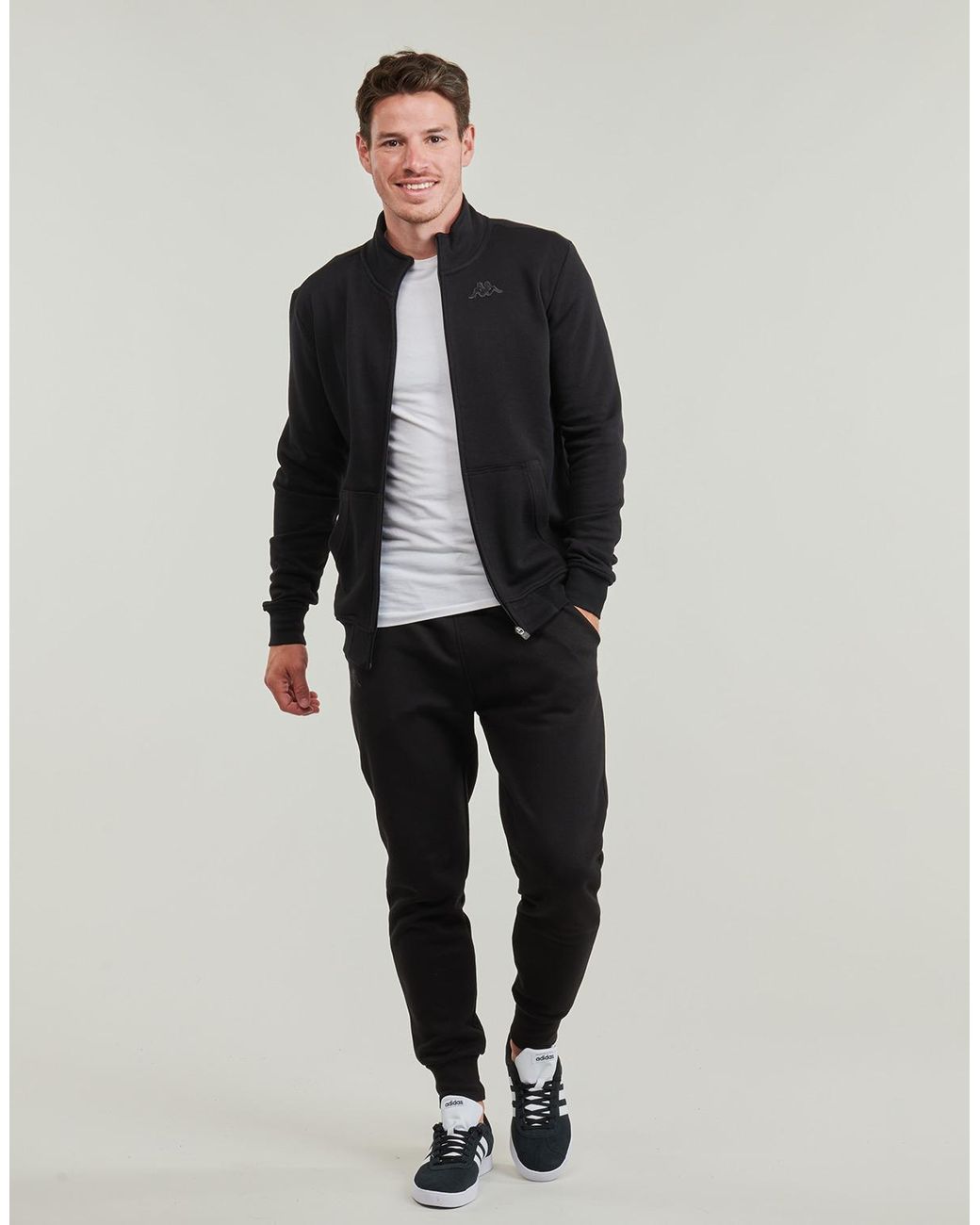 Kappa Black Tracksuit Bottoms Zant for men