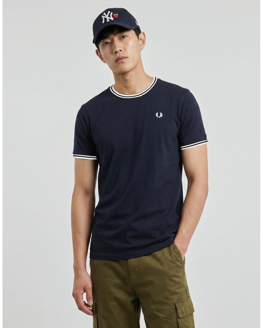 Fred Perry Multicolor Twin Tipped T-shirt T Shirt for men