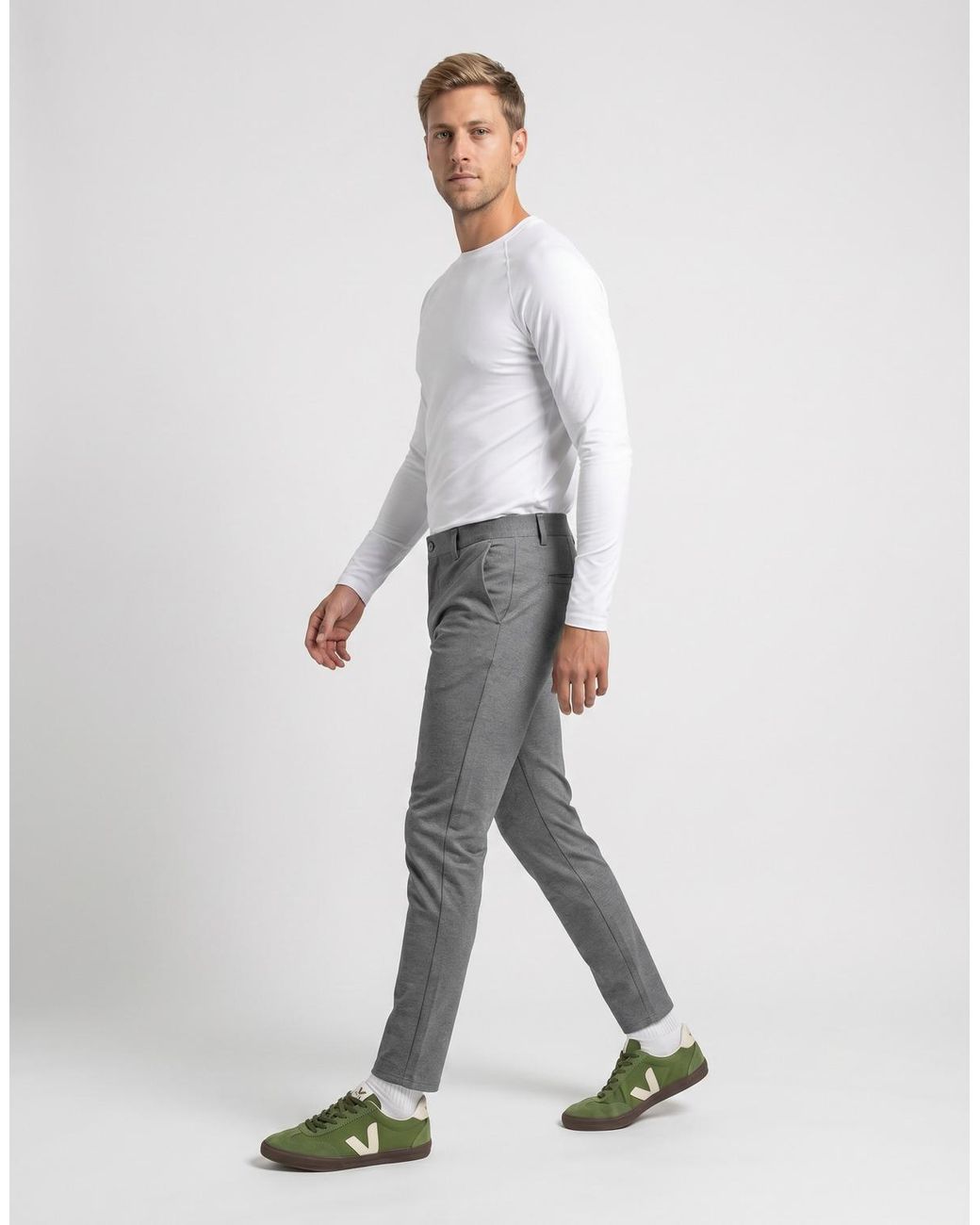 Only & Sons Gray Onsmark Pant Gw 0209 Trousers for men