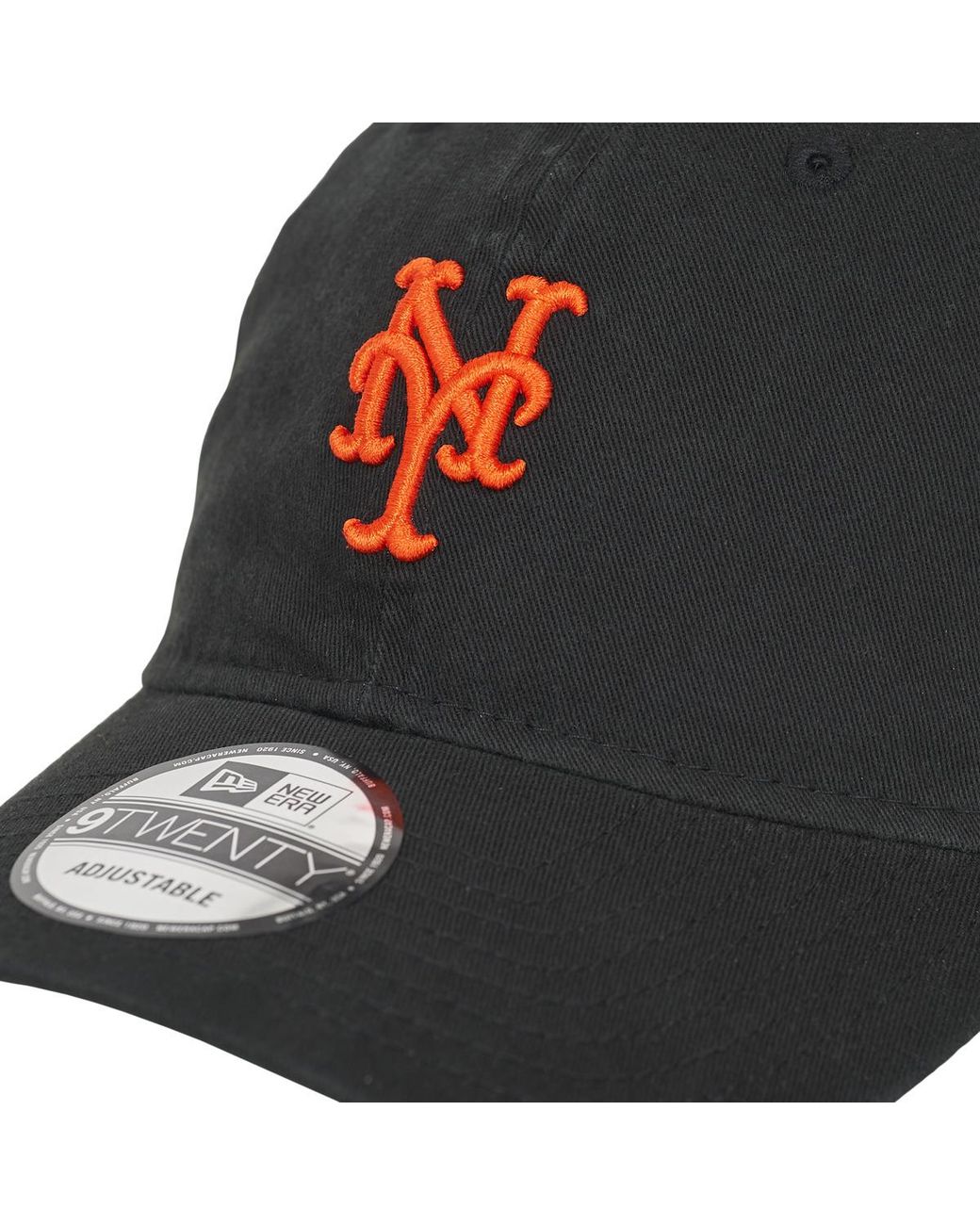 KTZ Black Cap Washed Script 9twenty® New York Mets