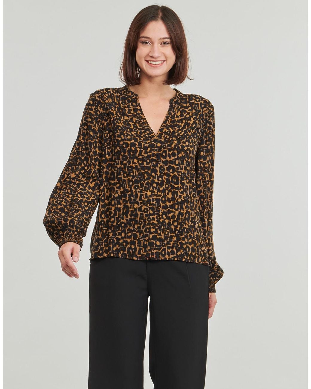 Vila Brown Blouse Vimosas