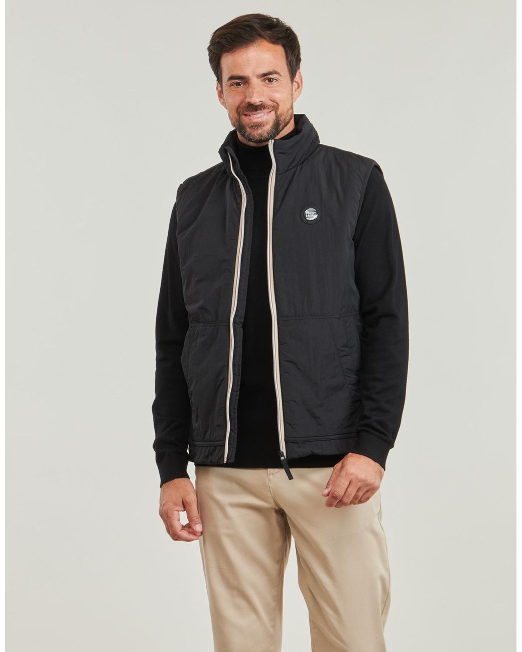 Teddy Smith Black Duffel Coats Oly for men