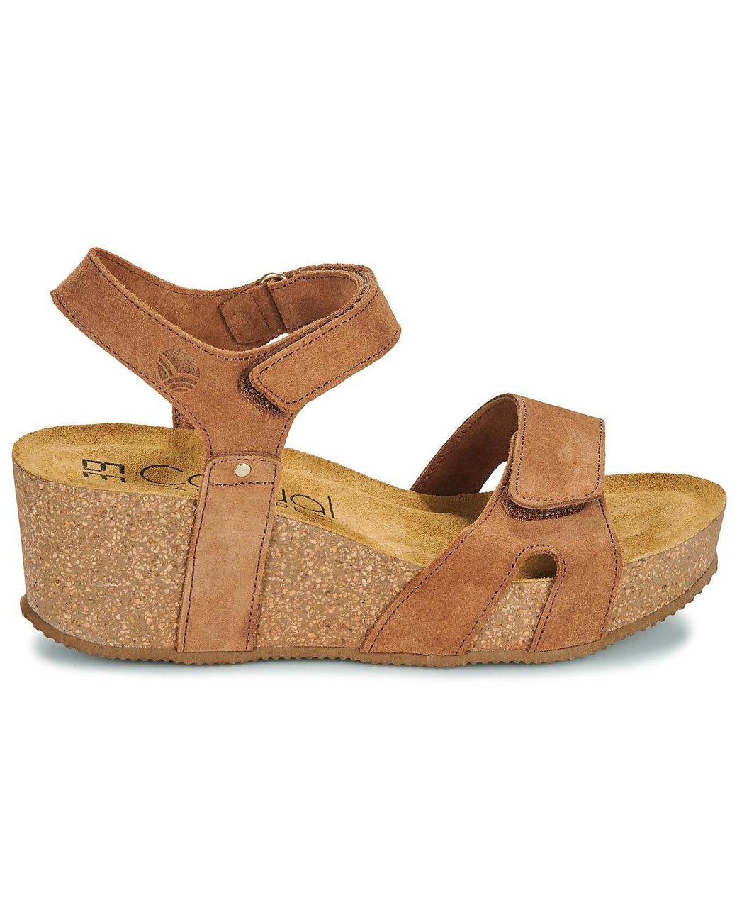 Casual Attitude Brown Heeled Sandals Ipilame
