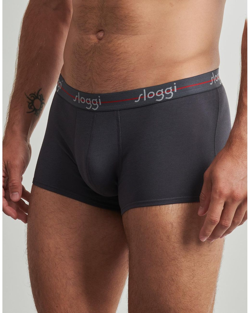 Sloggi Gray Boxer Shorts Start Hipster Pack De 2 for men