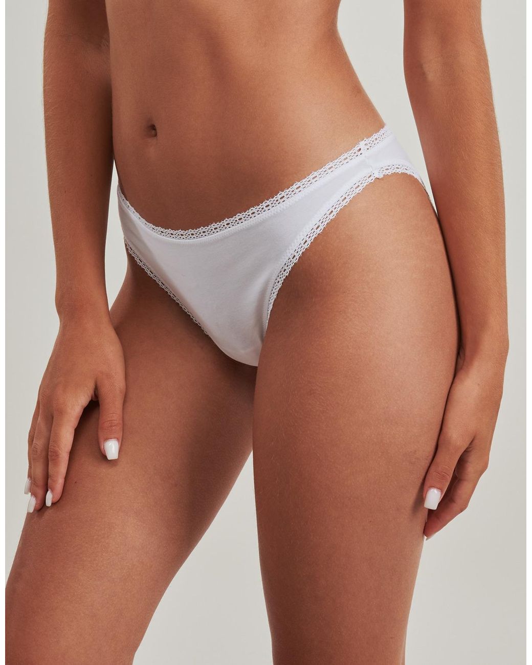 Passionata White Knickers/panties Charlotte Brief