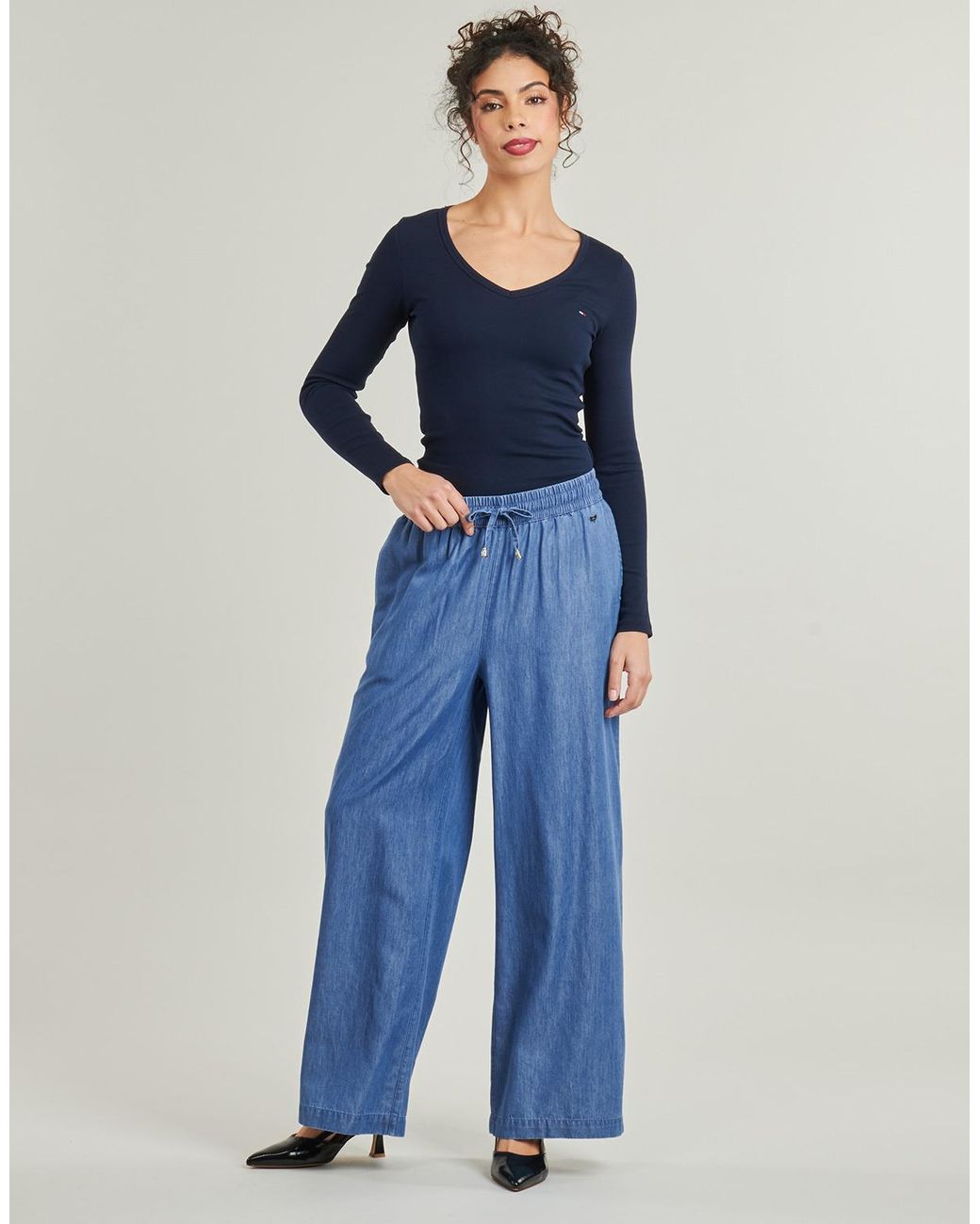 Les Petites Bombes Blue Wide Leg / Harem Trousers Dalida